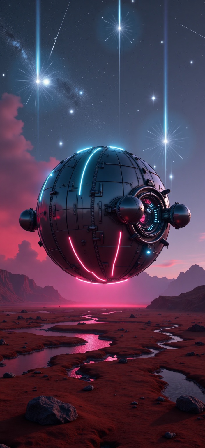 A windswept basin of ochre plains and slow-moving rivers,  red smoke from radioactive gamma rays,  sets the stage for an o...