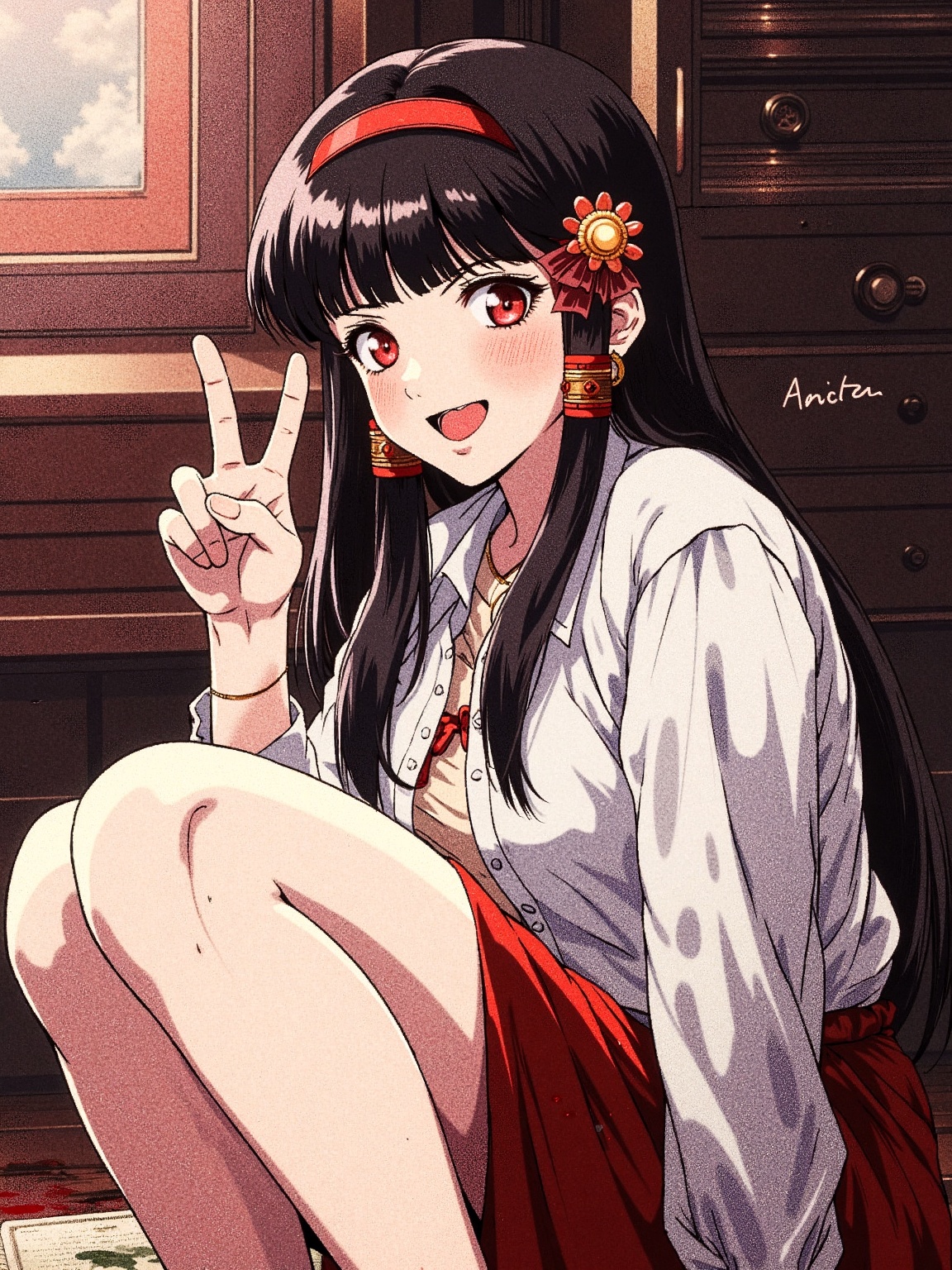 retro style,  1girl,  solo on Tensor.Art