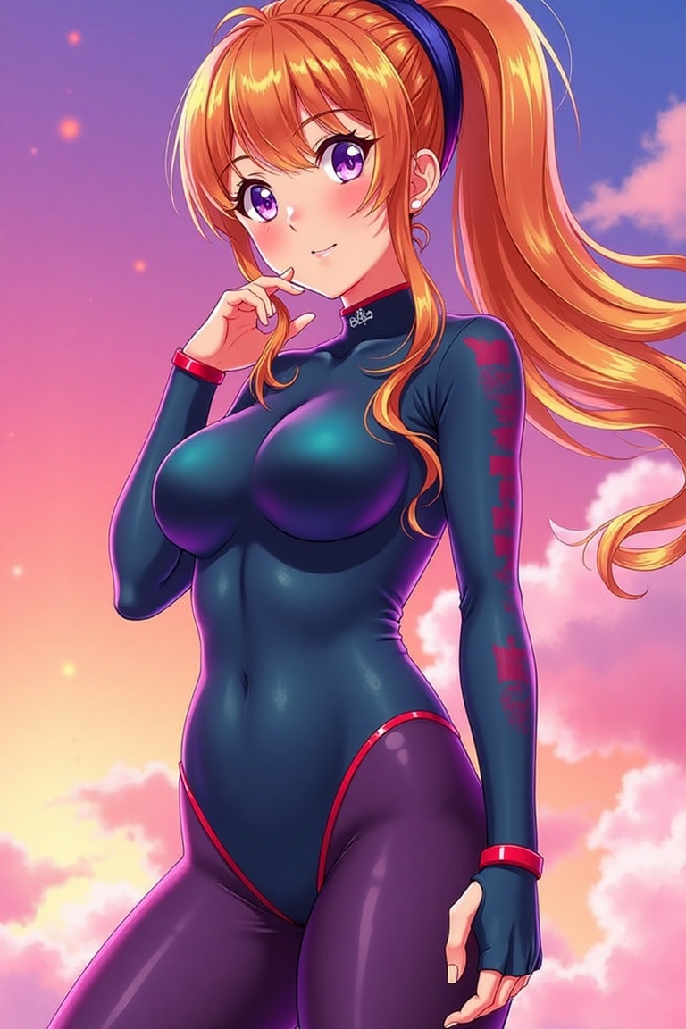 anime artwork,  a pretty girl in tight fitting clothes,  anime style on Tensor.Art