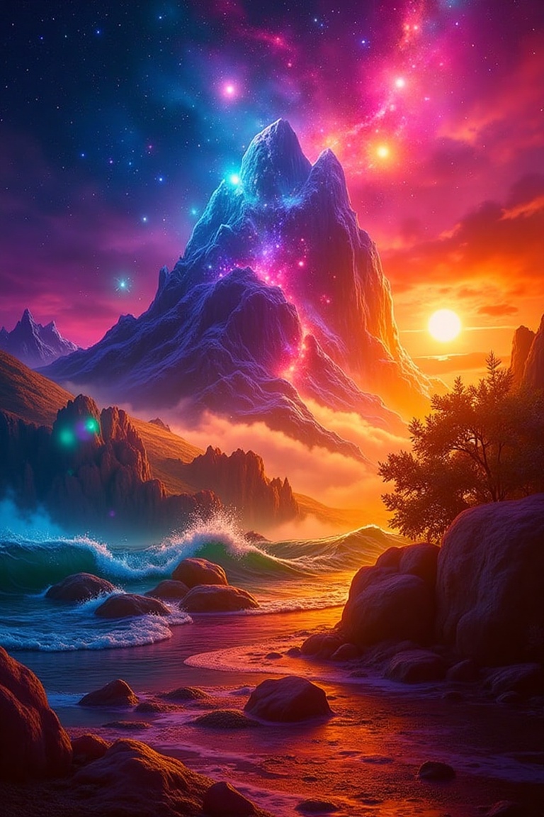 A stunning colorful example image on Tensor.Art