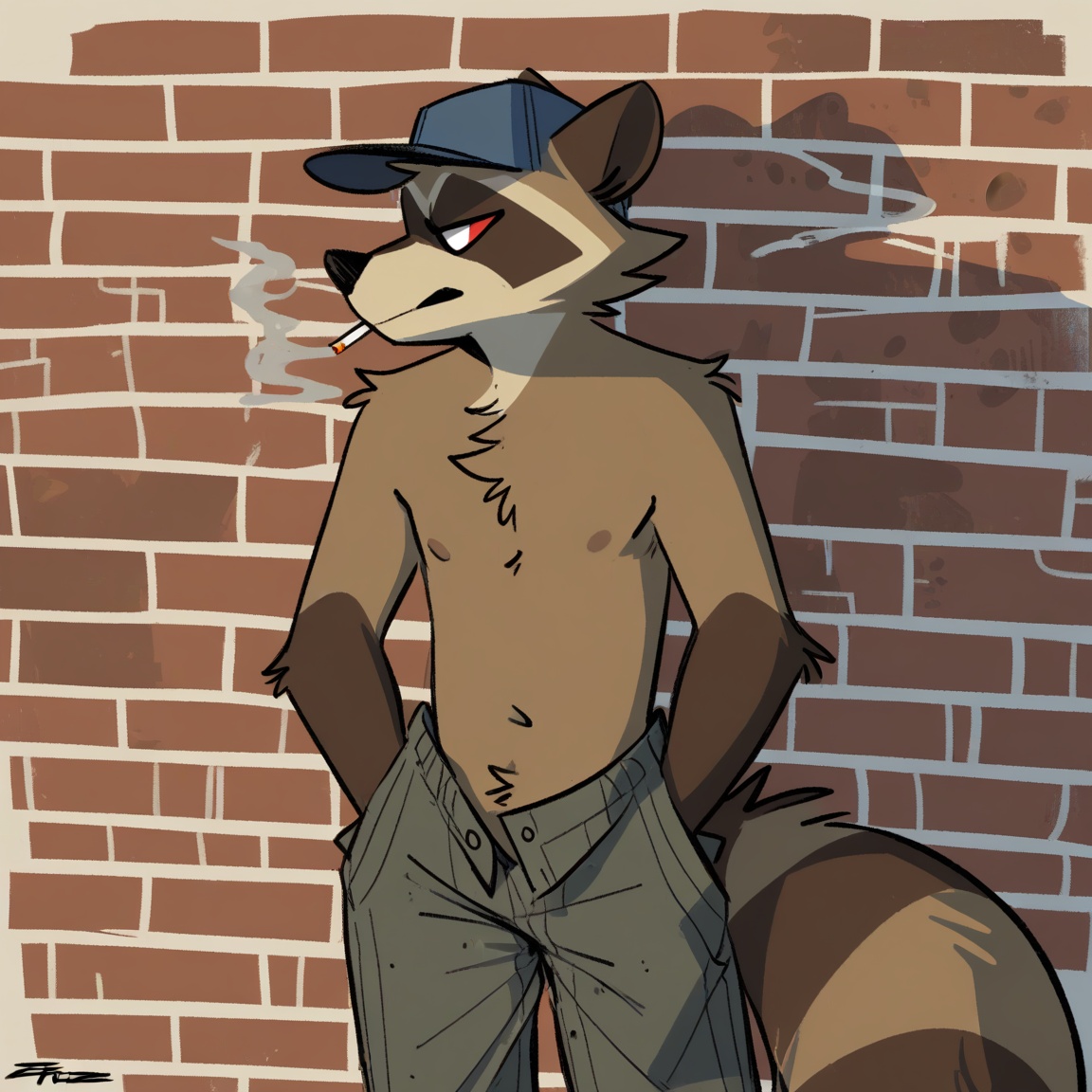 zucchinifuzz,  procyonid,  raccoon on Tensor.Art
