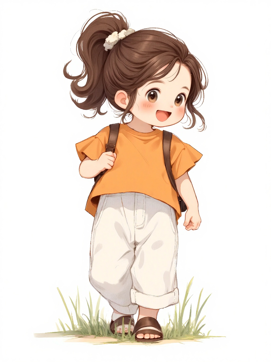 Chibi style,  1girl,  long hair on Tensor.Art