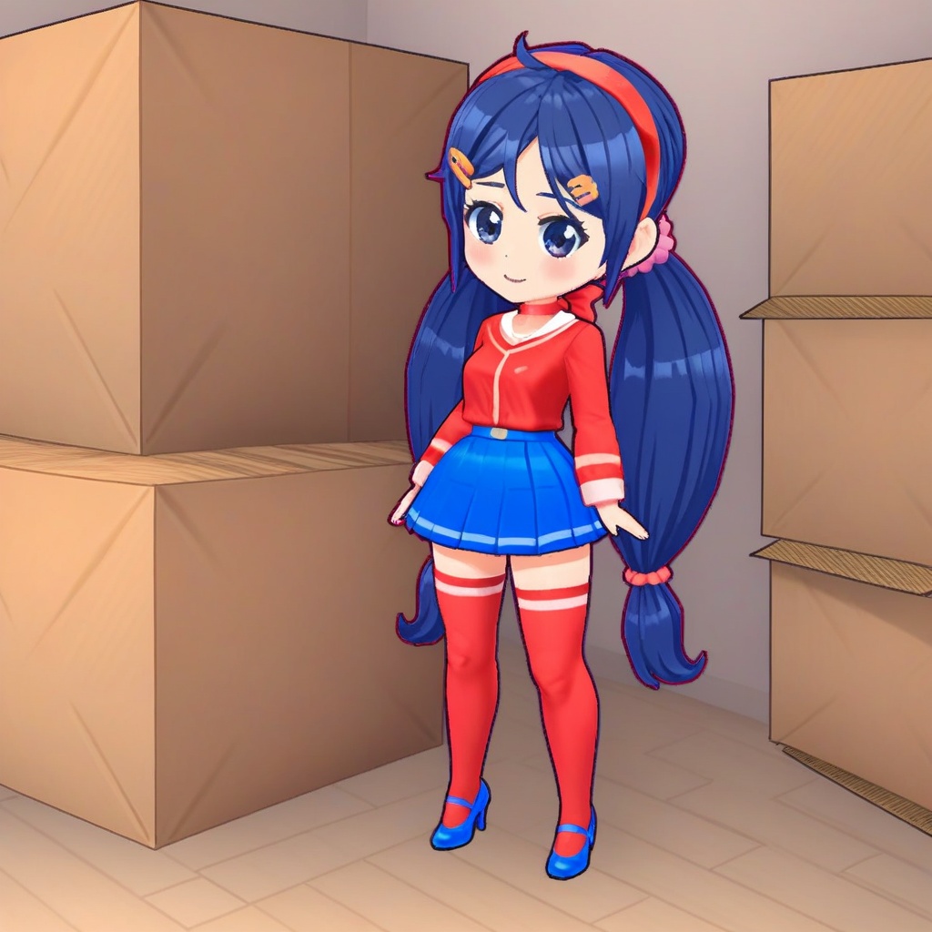 Mita,  chibi mita,  very long hair on Tensor.Art