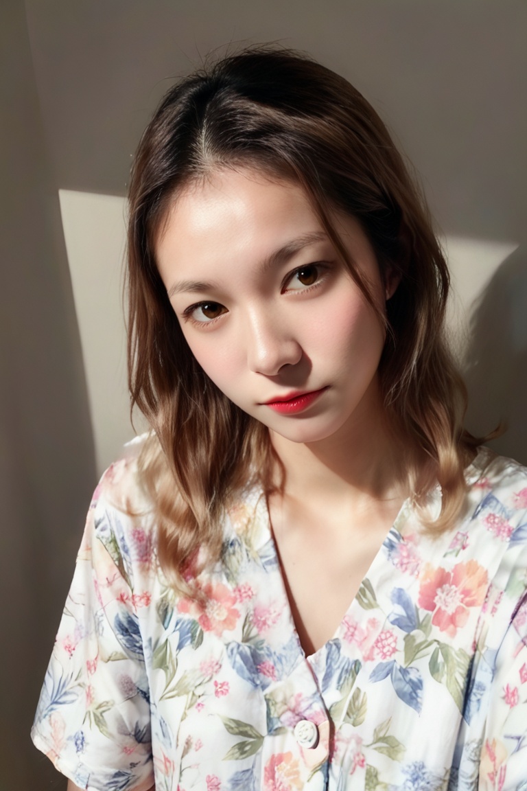 japanese girl,  realistic,  dramatic shadows on Tensor.Art