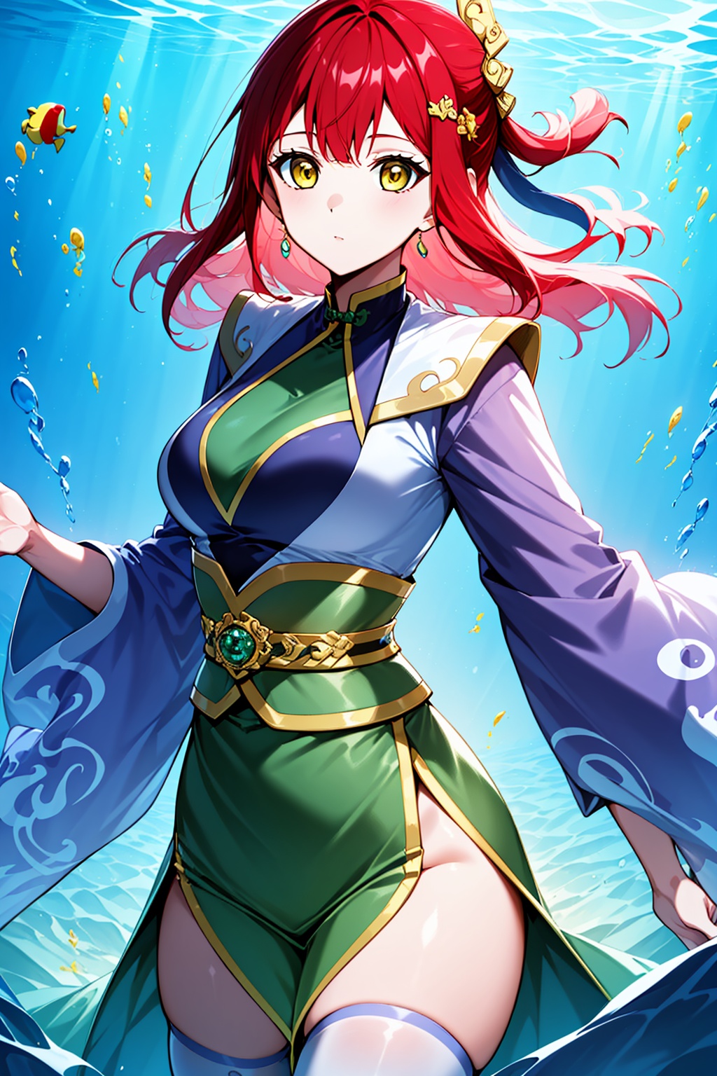1girl,  solo,  yellow eyes on Tensor.Art