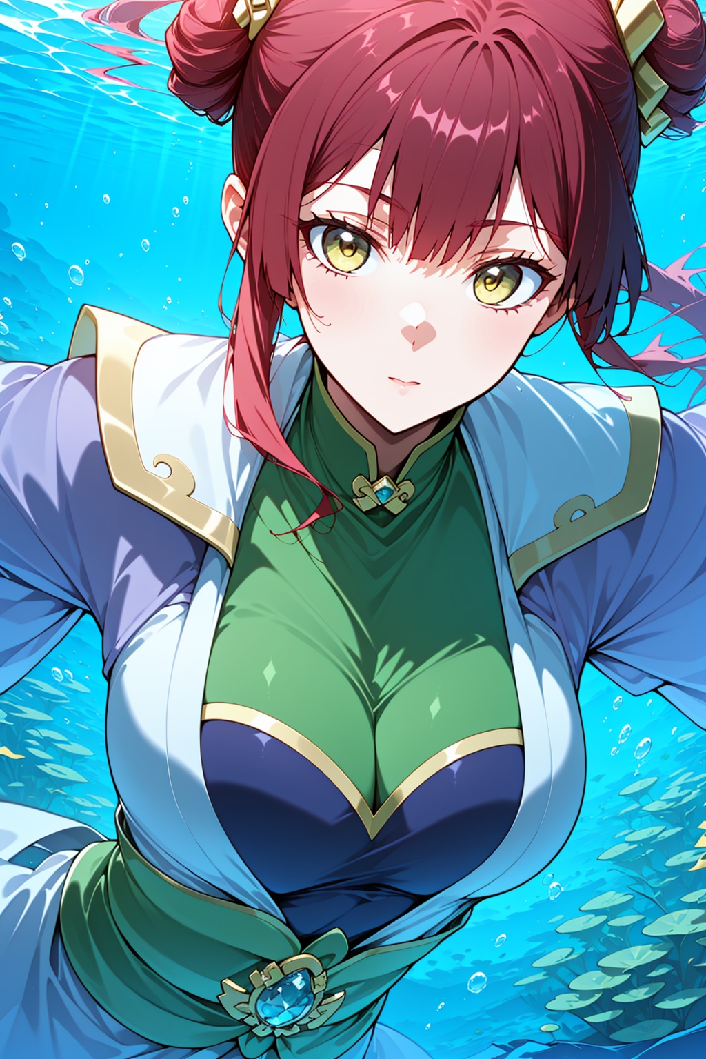 1girl,  solo,  yellow eyes on Tensor.Art