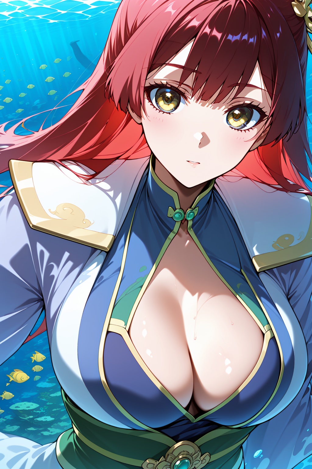 1girl,  solo,  yellow eyes on Tensor.Art