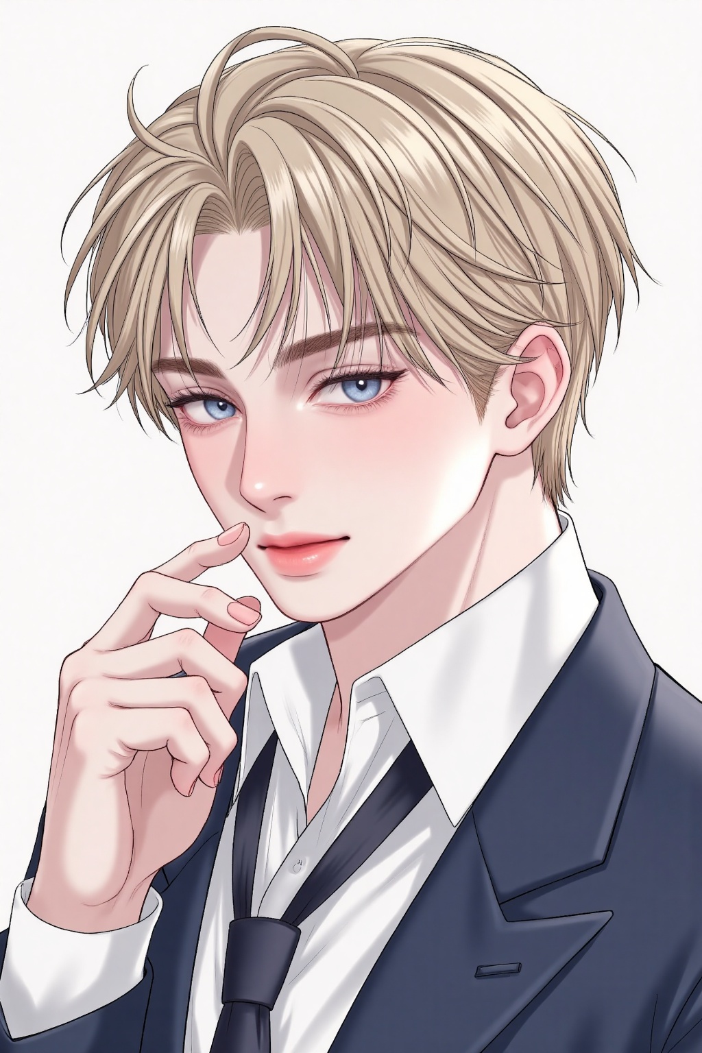 1boy,  blue eyes,  manhwastyle on Tensor.Art