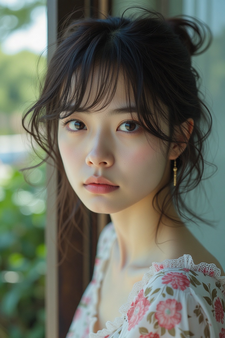 asian girl,  1girl,  earrings on Tensor.Art