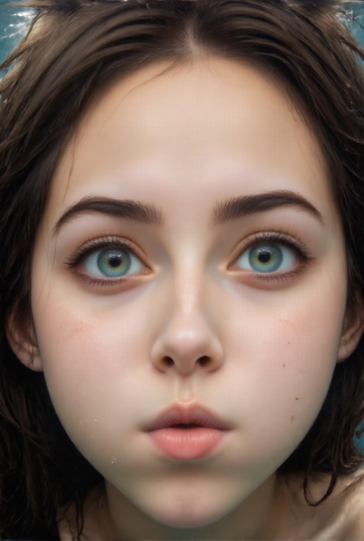 black hair,  freckles,  breathless girl on Tensor.Art