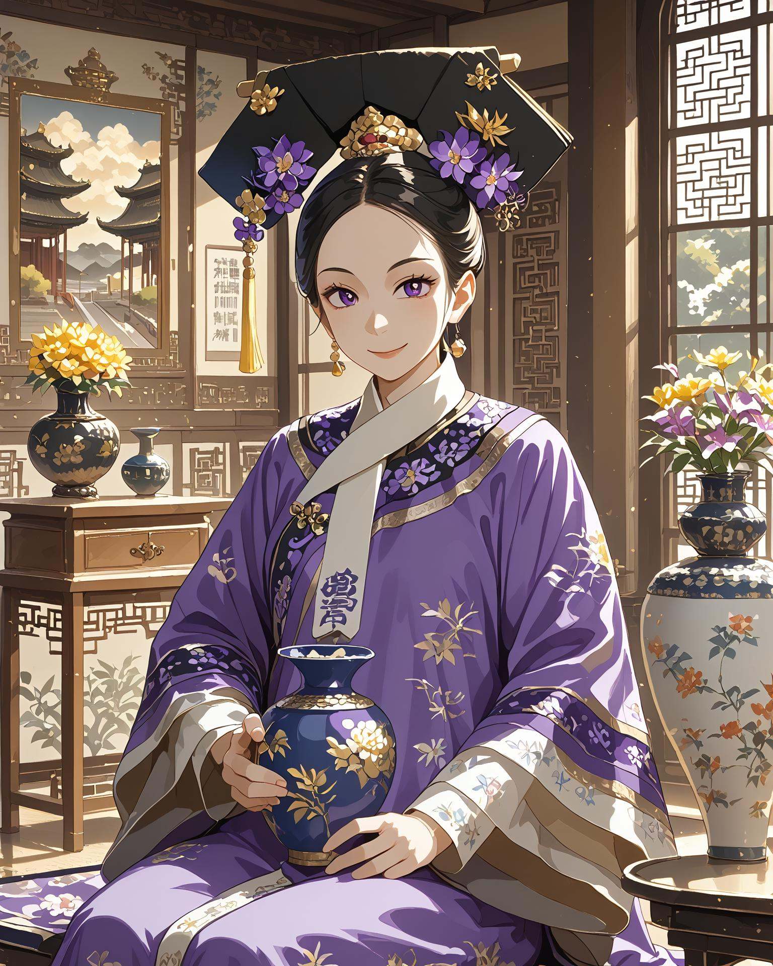 1girl,  qingfa,  (qingfa scarf) on Tensor.Art