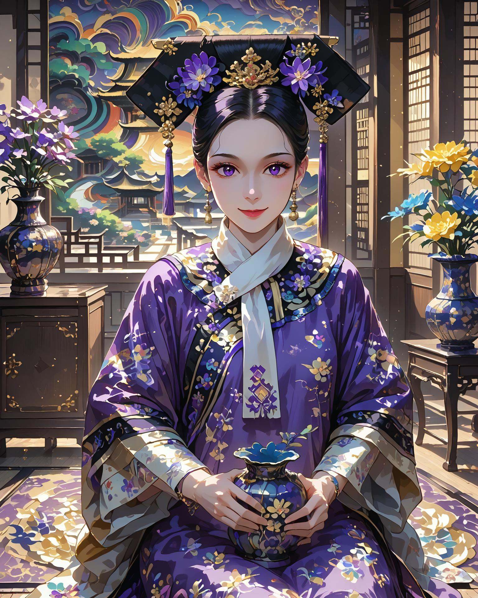 1girl,  qingfa,  (qingfa scarf) on Tensor.Art