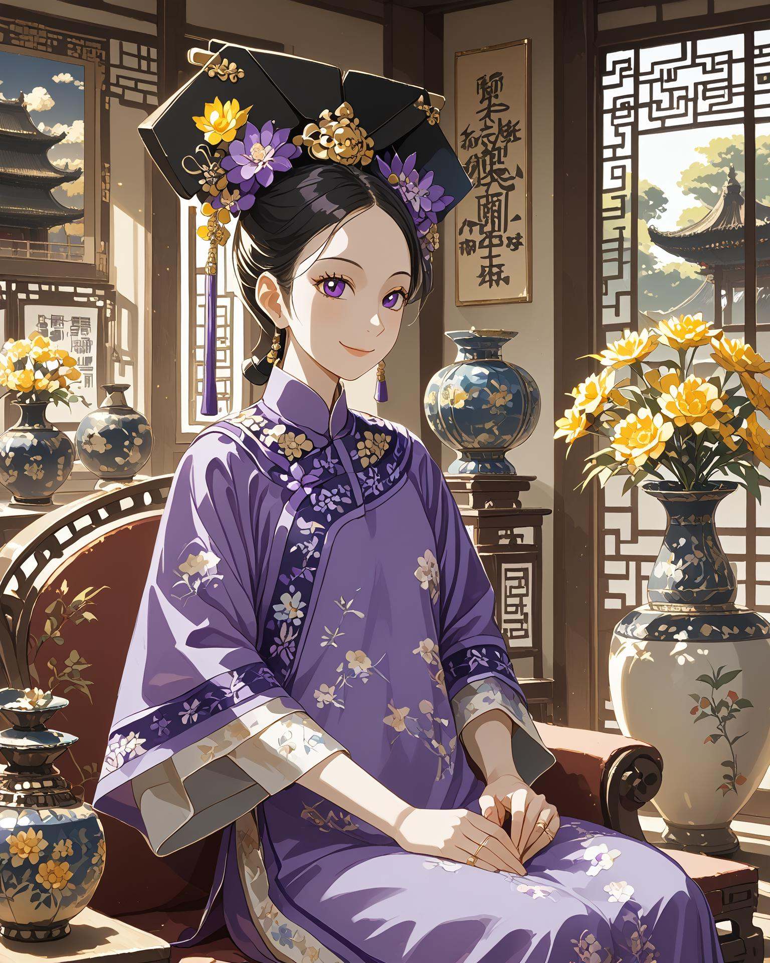 1girl,  qingfa,  (qingfa scarf) on Tensor.Art