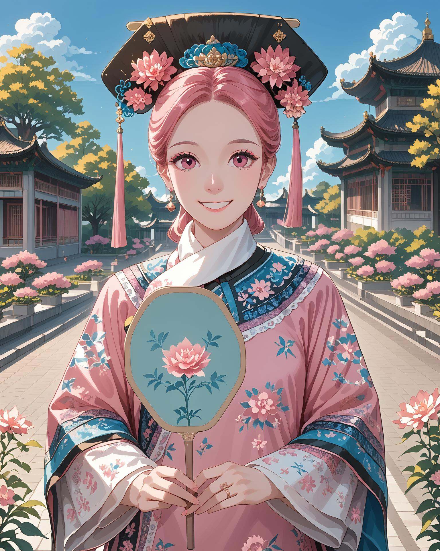 1girl,  qingfa,  (qingfa scarf:1 on Tensor.Art