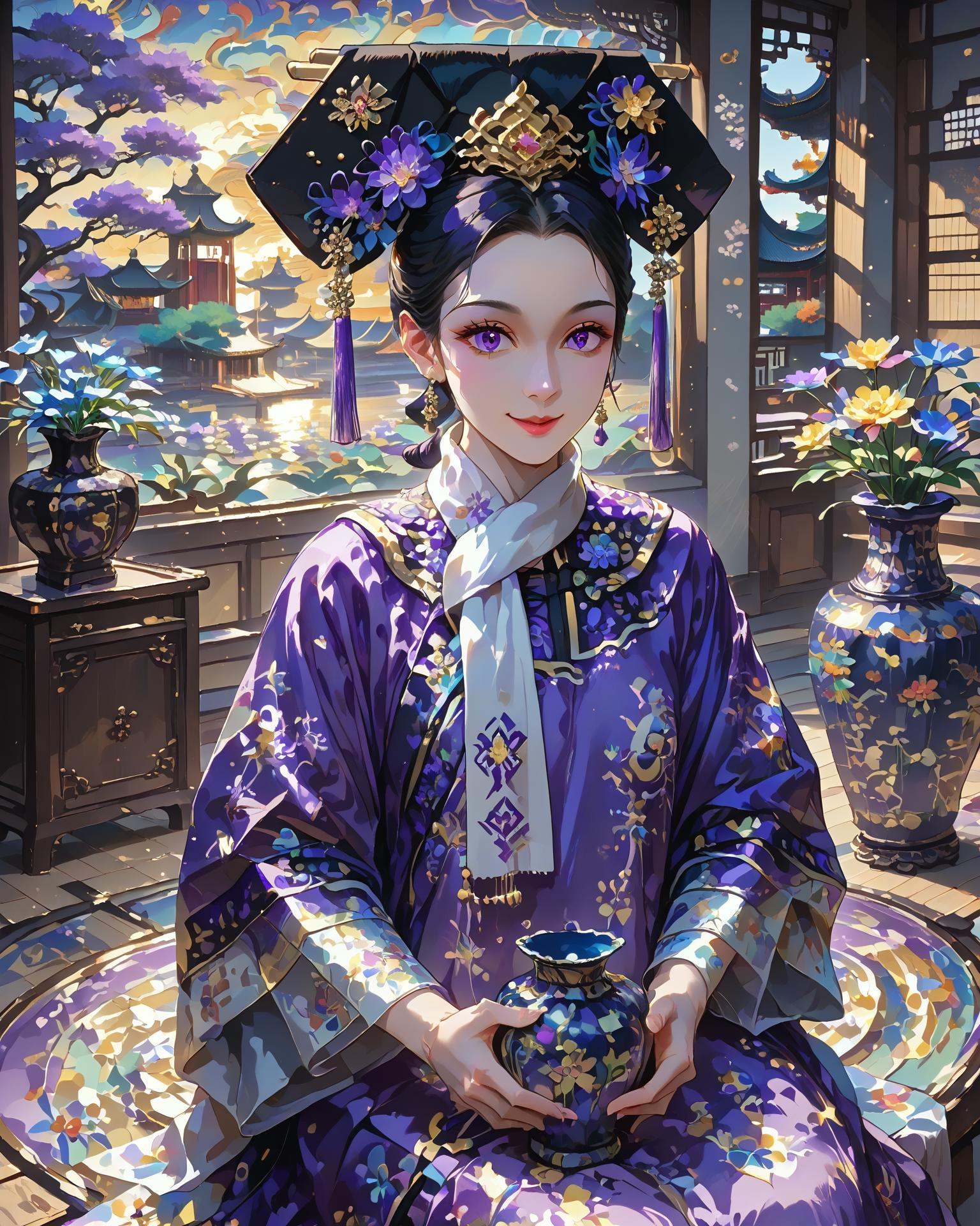 1girl,  qingfa,  (qingfa scarf) on Tensor.Art