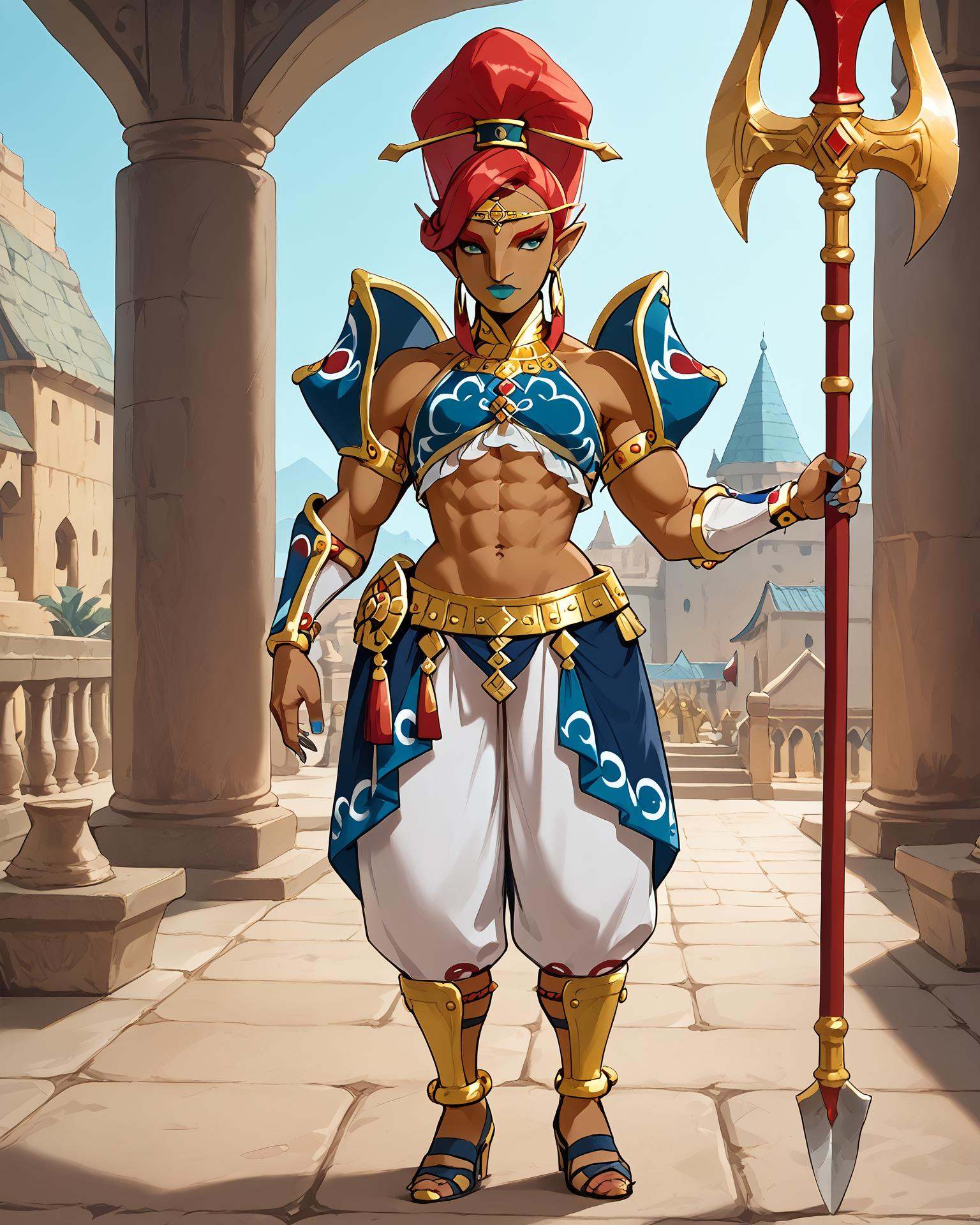 1girl,  gerudo,  standing on Tensor.Art
