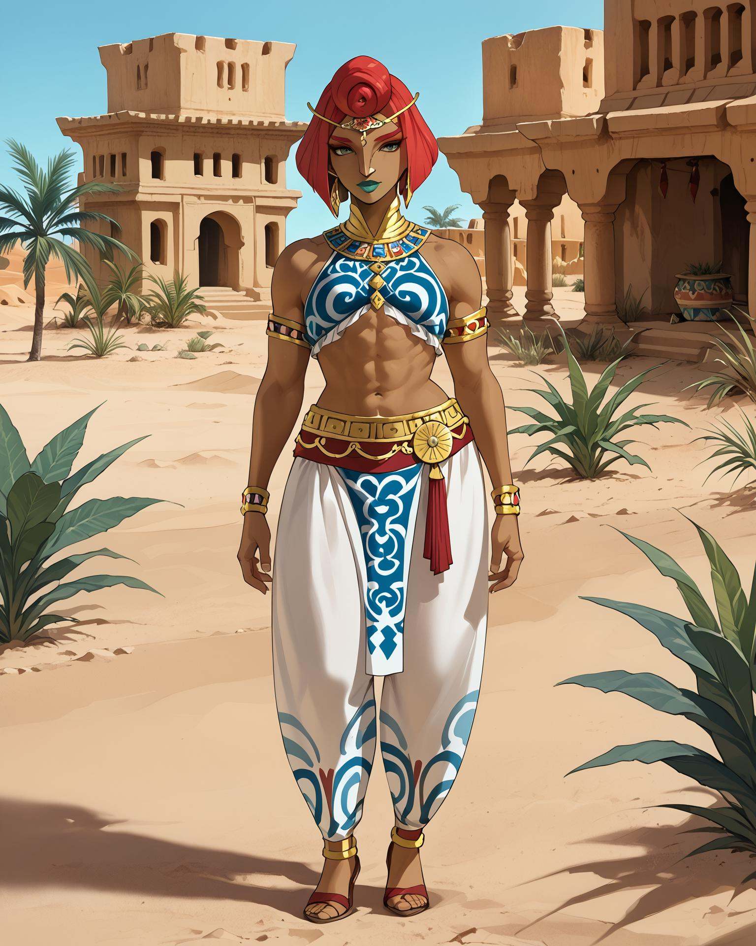 1girl,  gerudo,  full body on Tensor.Art