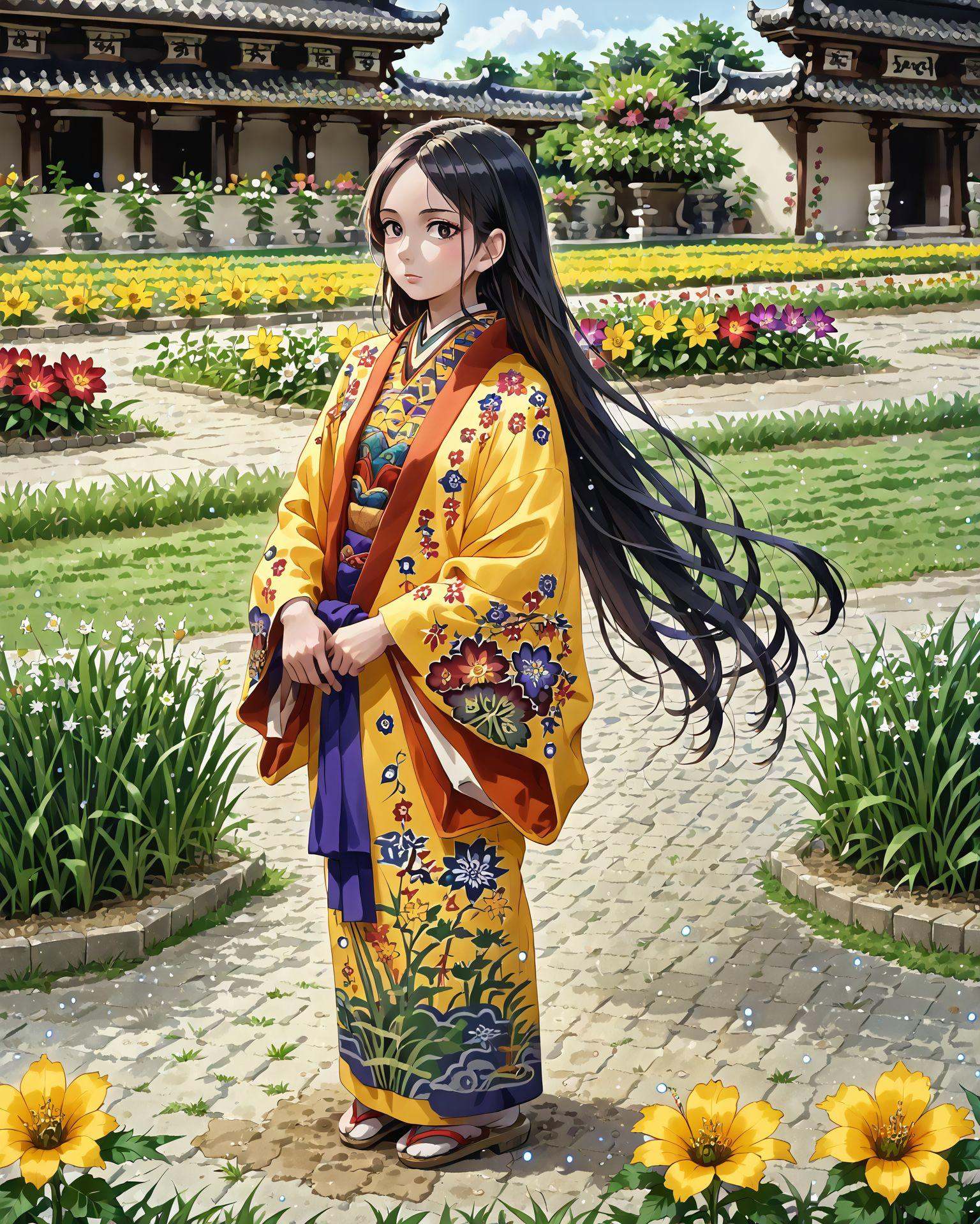 1girl,  ryusou,  long hair on Tensor.Art