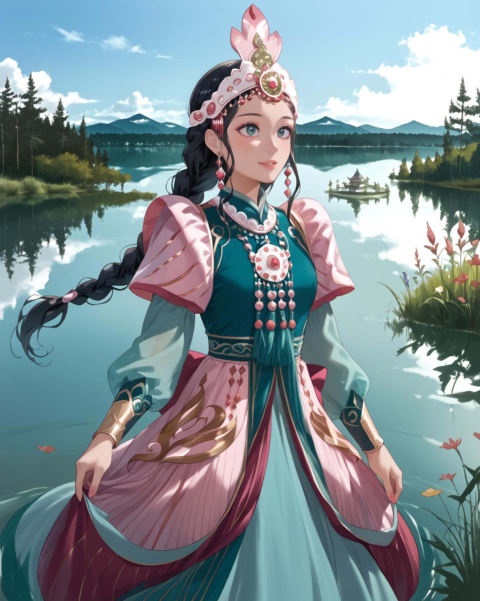 1girl,  wearing yakutfa,  yakutfa clothes on Tensor.Art
