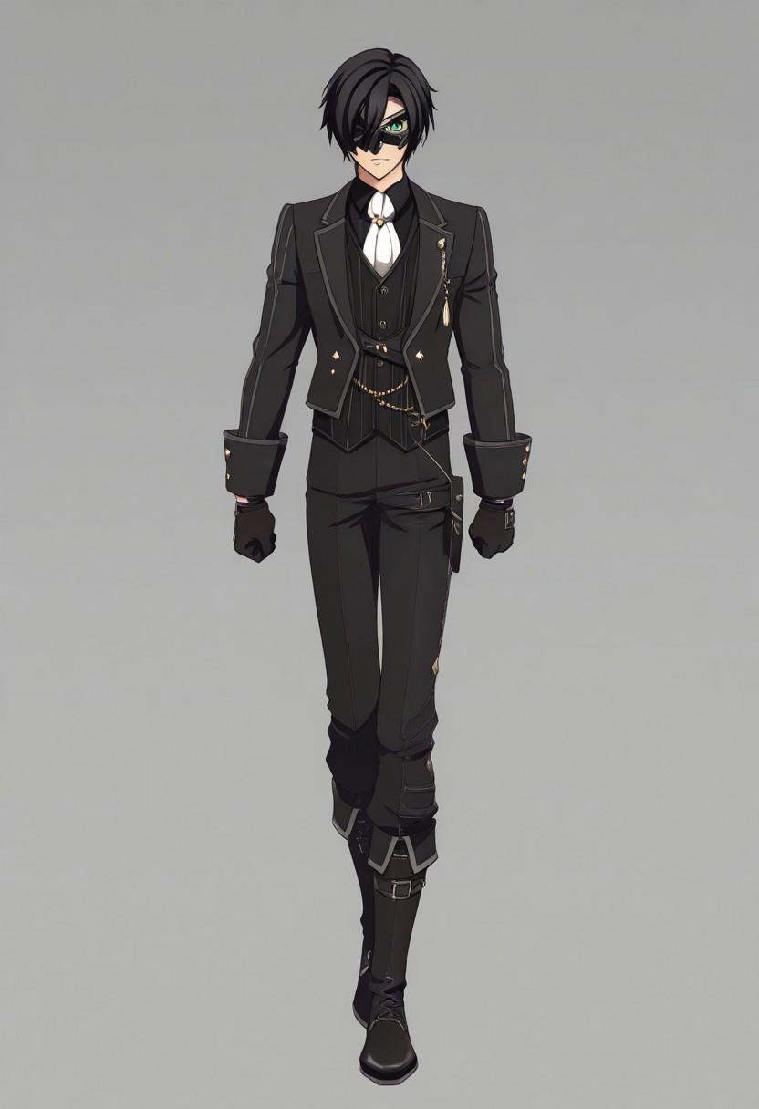victor (tales),  black hair,  black mask on Tensor.Art