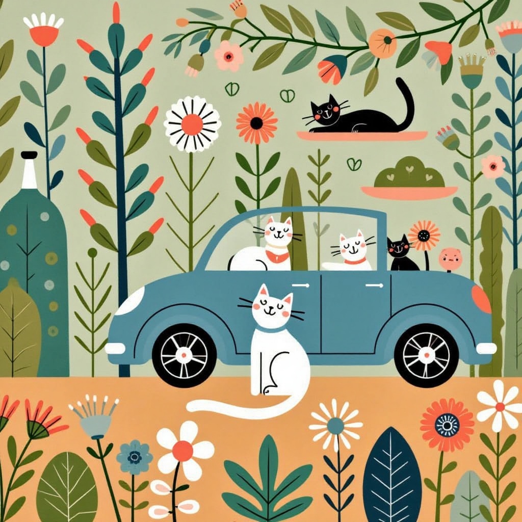 car and catcat on Tensor.Art