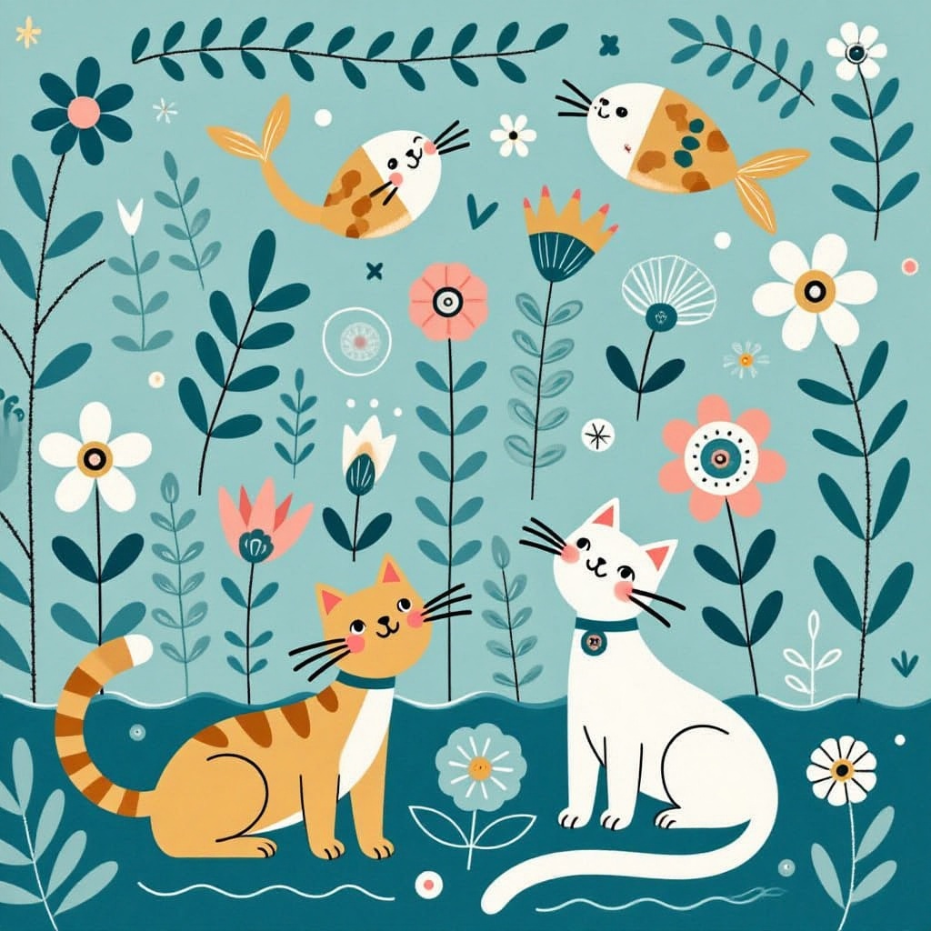 sea and catcat on Tensor.Art