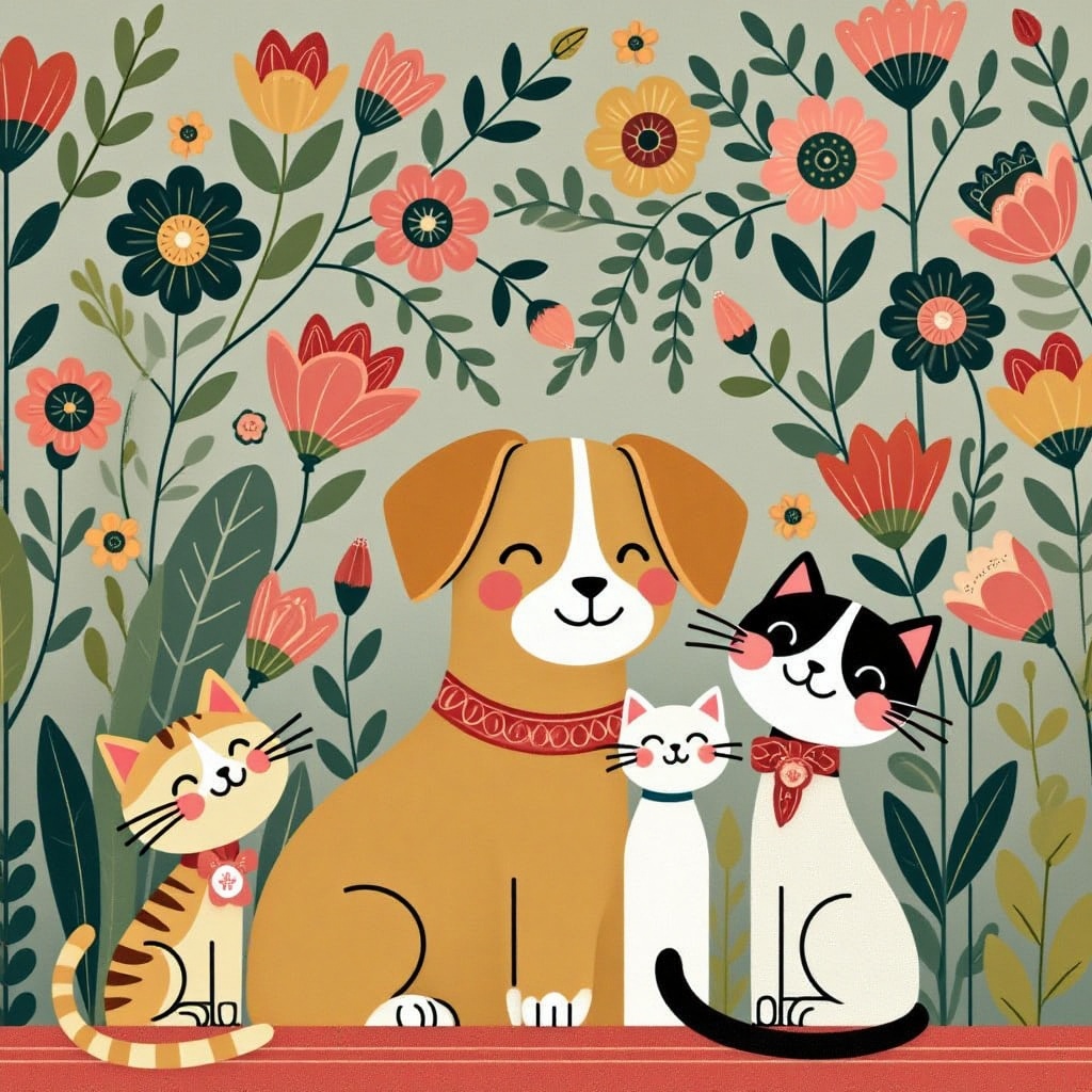 dog and catcat on Tensor.Art