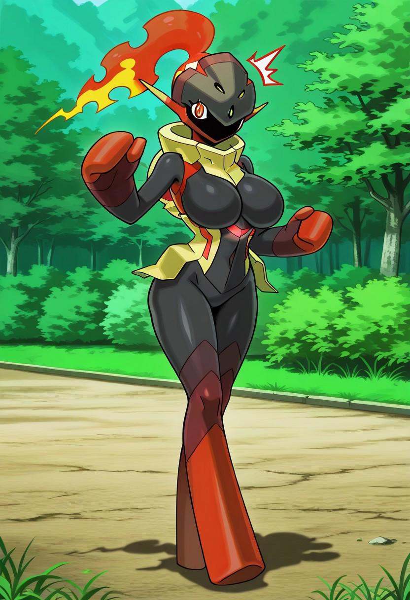 pokemon,  armarouge,  full body shot on Tensor.Art