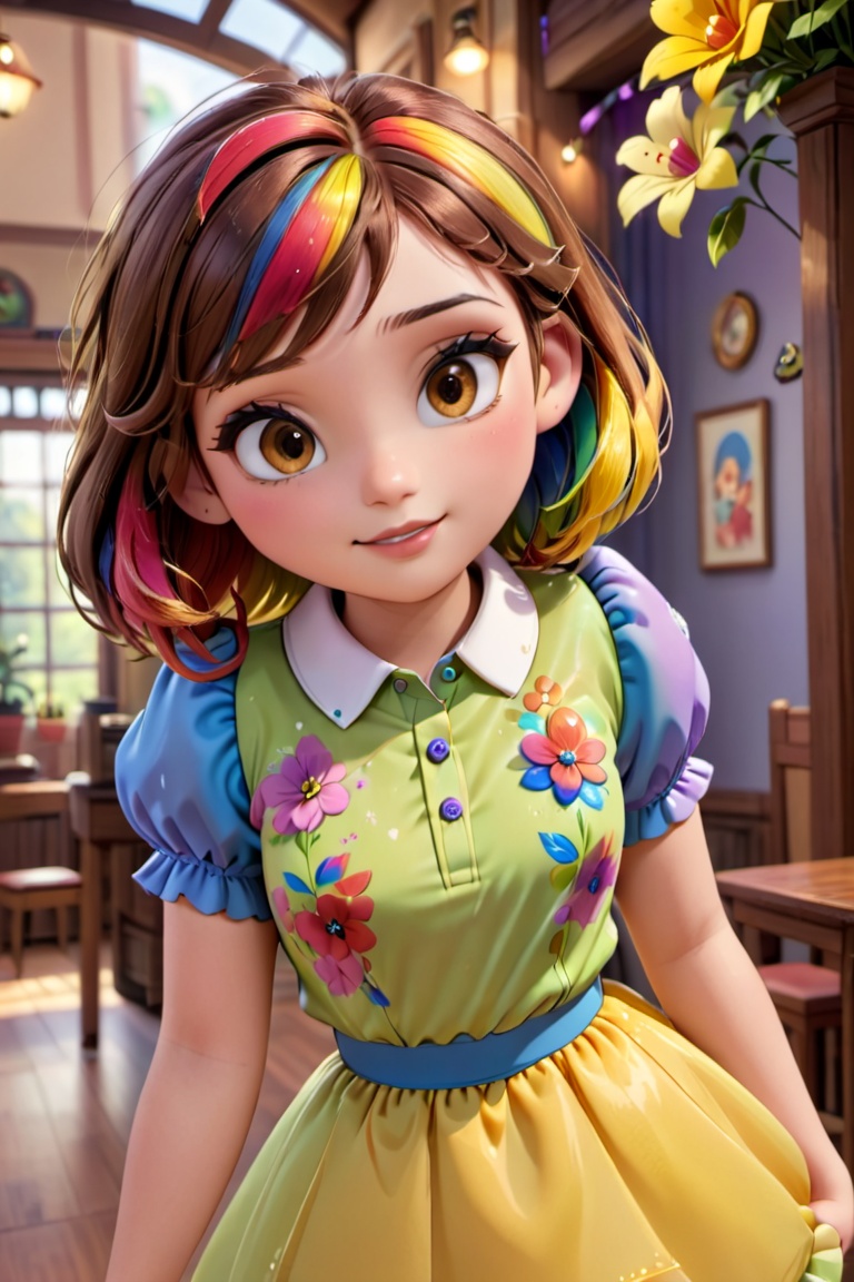 ultra-detailed,  disney pixar style,  1girl on Tensor.Art