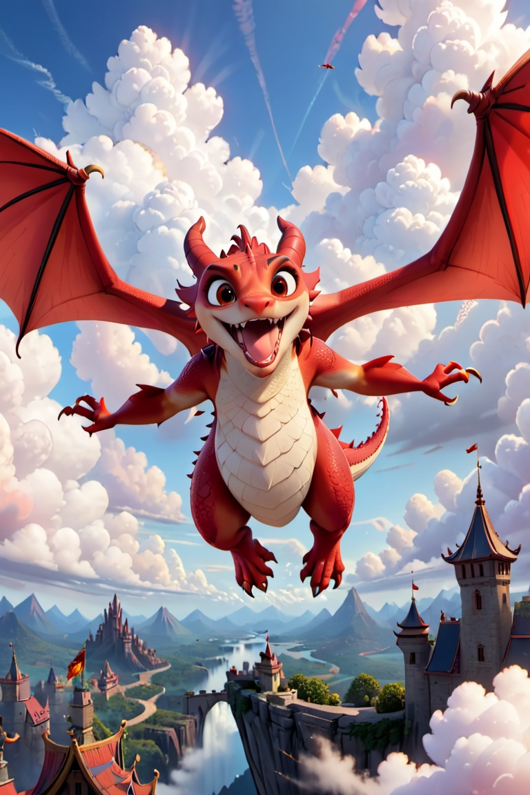 ultra-detailed,  disney pixar style,  open mouth on Tensor.Art