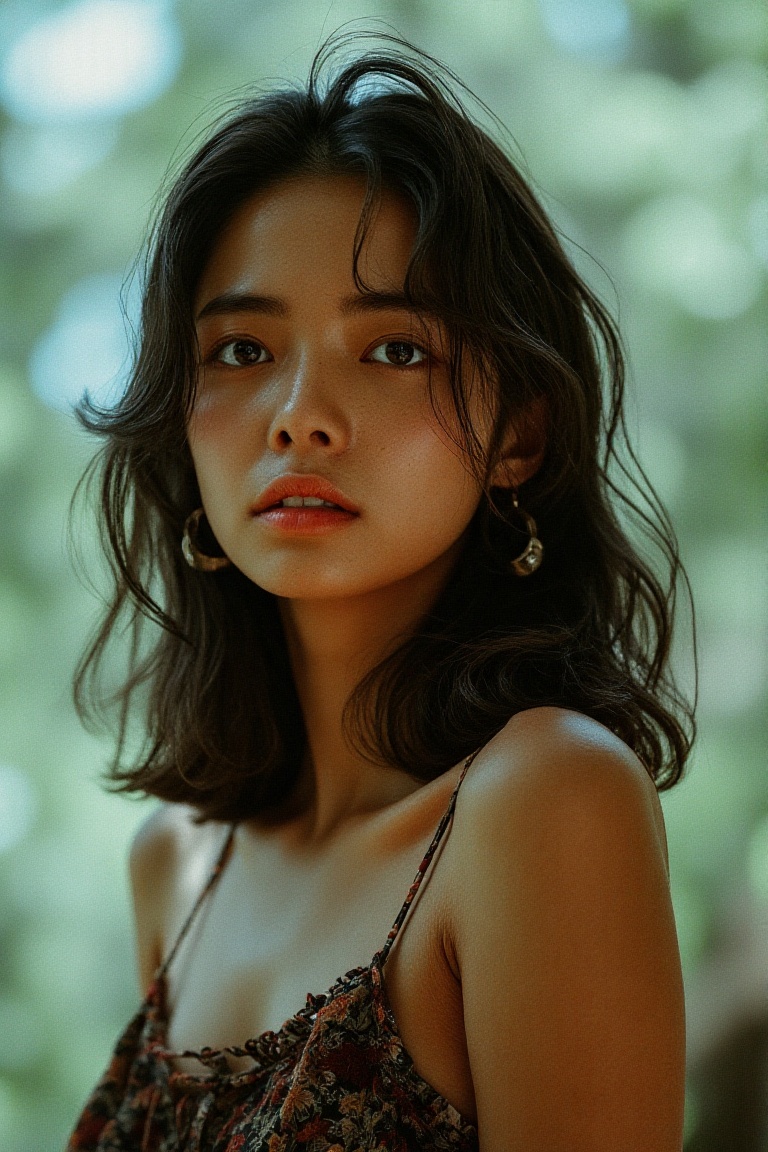 asian girl,  1girl,  earrings on Tensor.Art