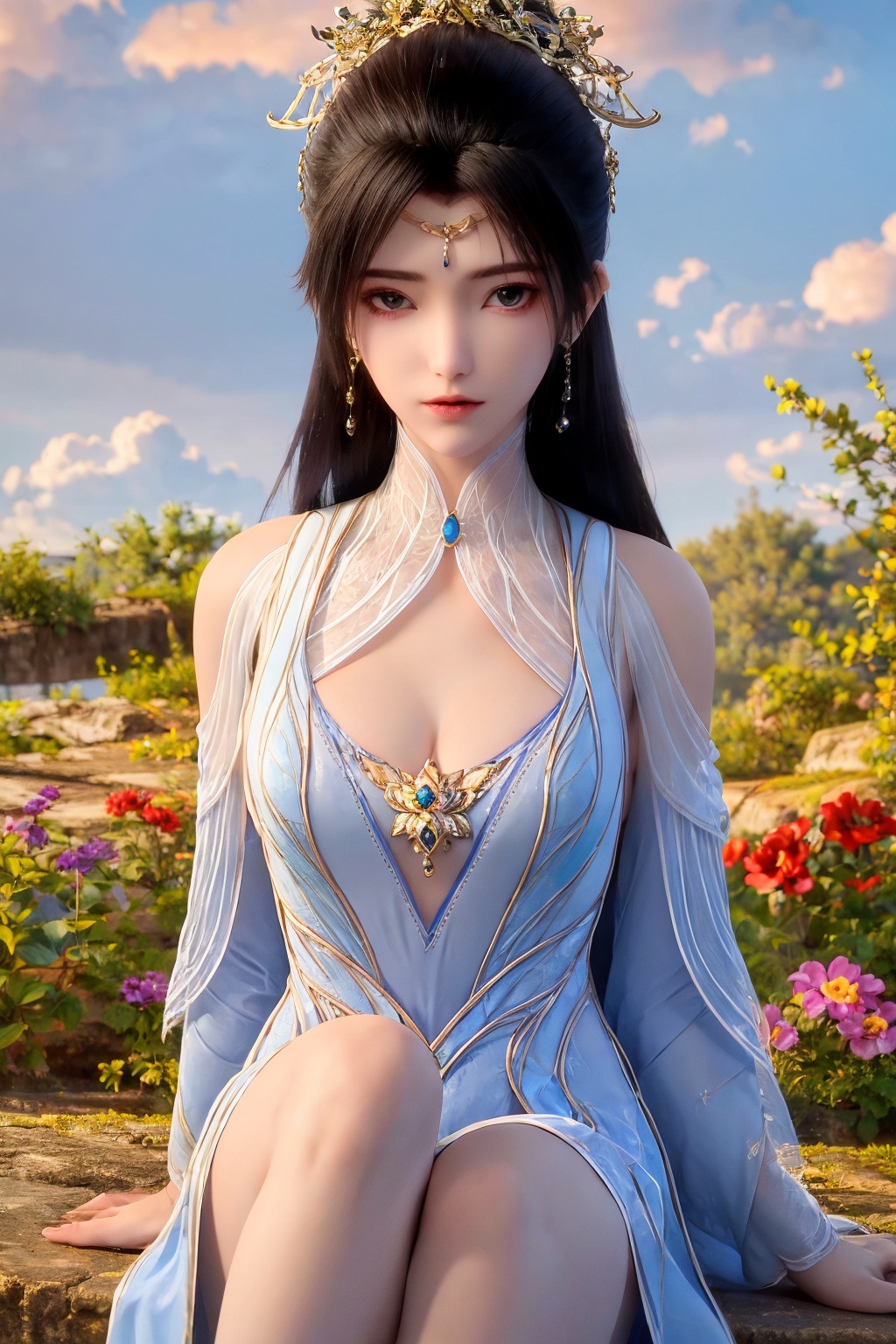 1girl,  solo,  long hair on Tensor.Art