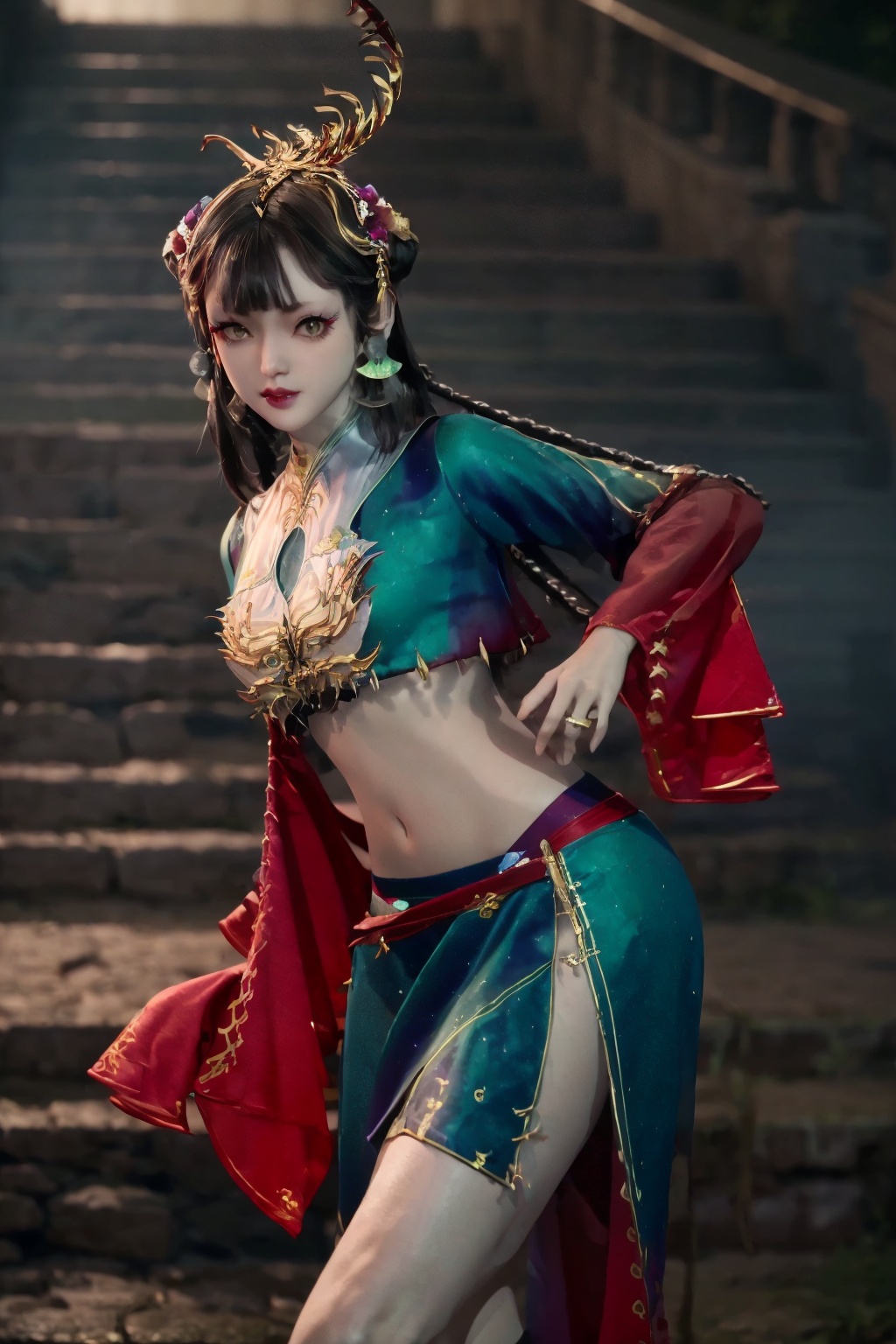 1girl,  solo,  breasts on Tensor.Art