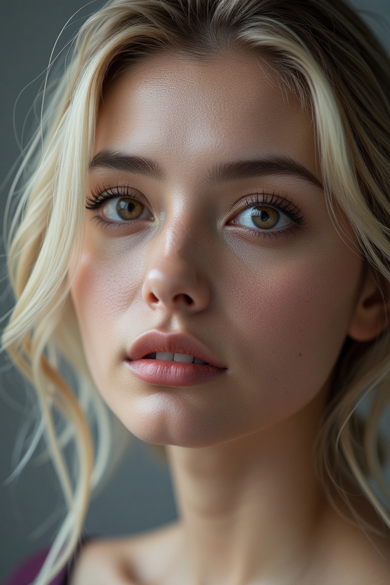 beautiful woman,  grey eyes,  portrait on Tensor.Art