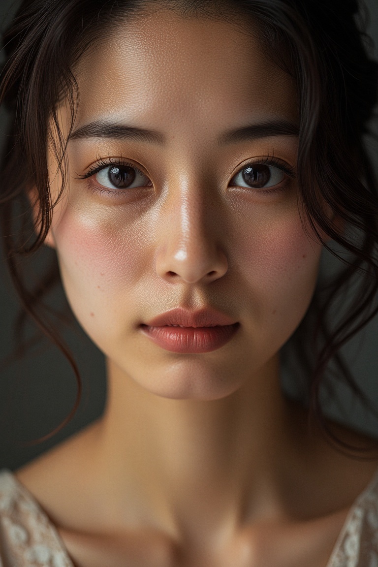 beautiful woman,  Focus on cheek,  portrait on Tensor.Art