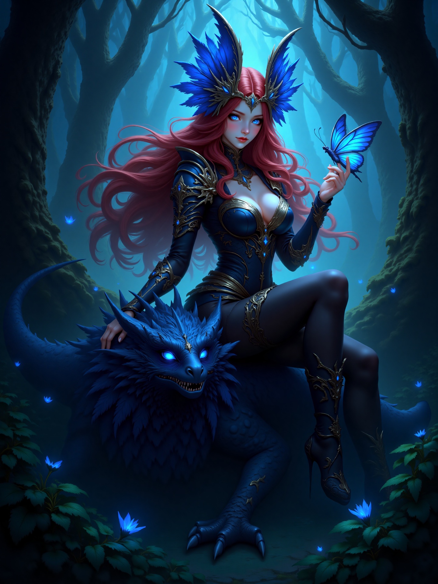 A highly detailed photograph in a fantasy art style,  depicting a female elf-like character in an ethereal,  dreamlike for...