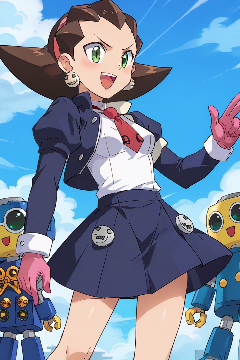Tron Bonne,  black jacket,  white shirt on Tensor.Art