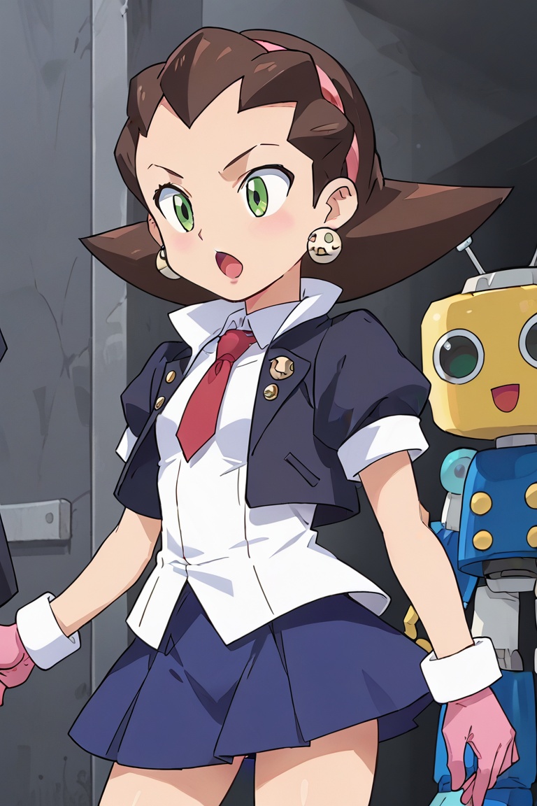 Tron Bonne,  black jacket,  white shirt on Tensor.Art