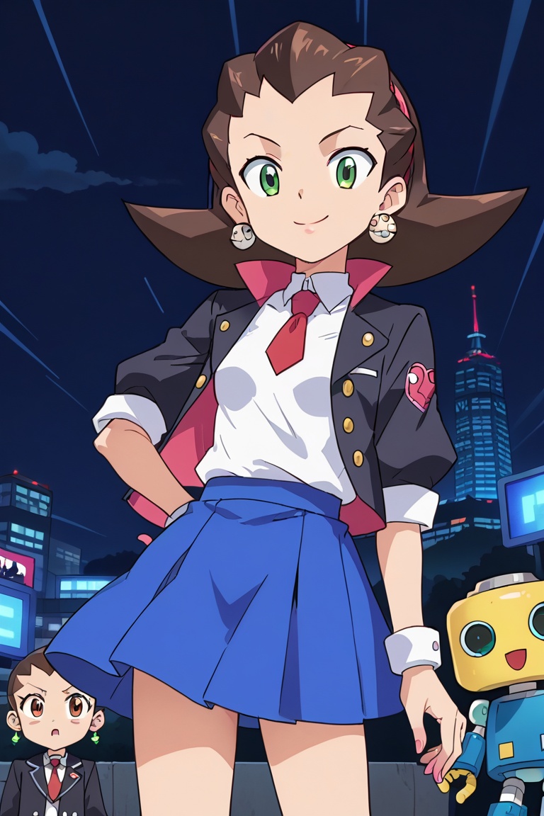 Tron Bonne,  black jacket,  white shirt on Tensor.Art