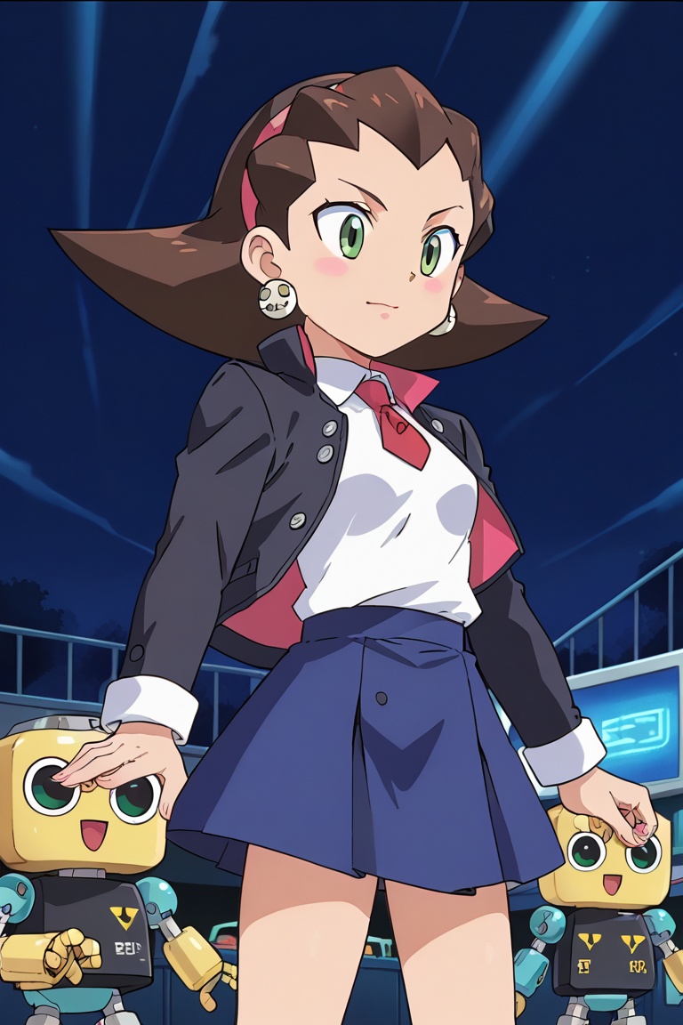 Tron Bonne,  black jacket,  white shirt on Tensor.Art
