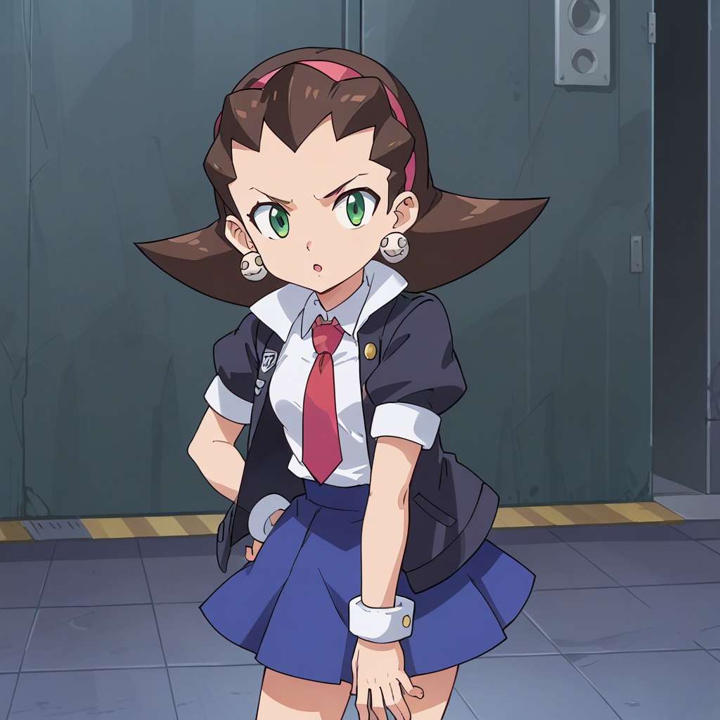 Tron Bonne,  black jacket,  white shirt on Tensor.Art