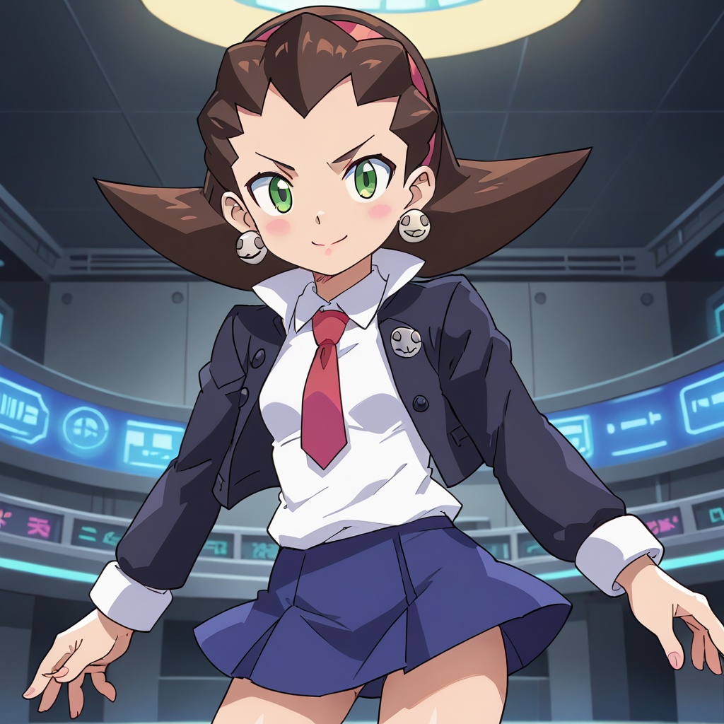 Tron Bonne,  black jacket,  white shirt on Tensor.Art