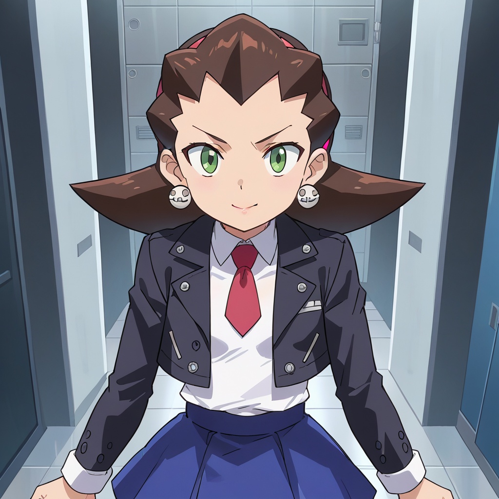 Tron Bonne,  black jacket,  white shirt on Tensor.Art