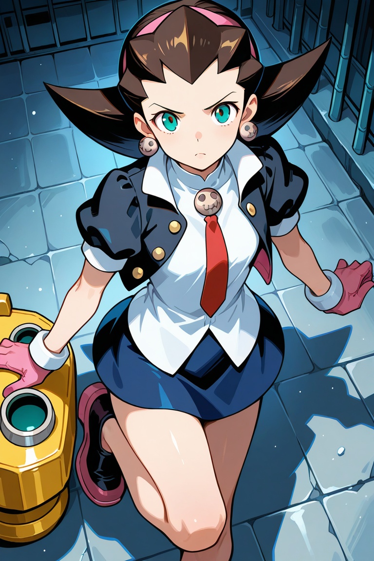 Tron Bonne,  black jacket,  white shirt on Tensor.Art