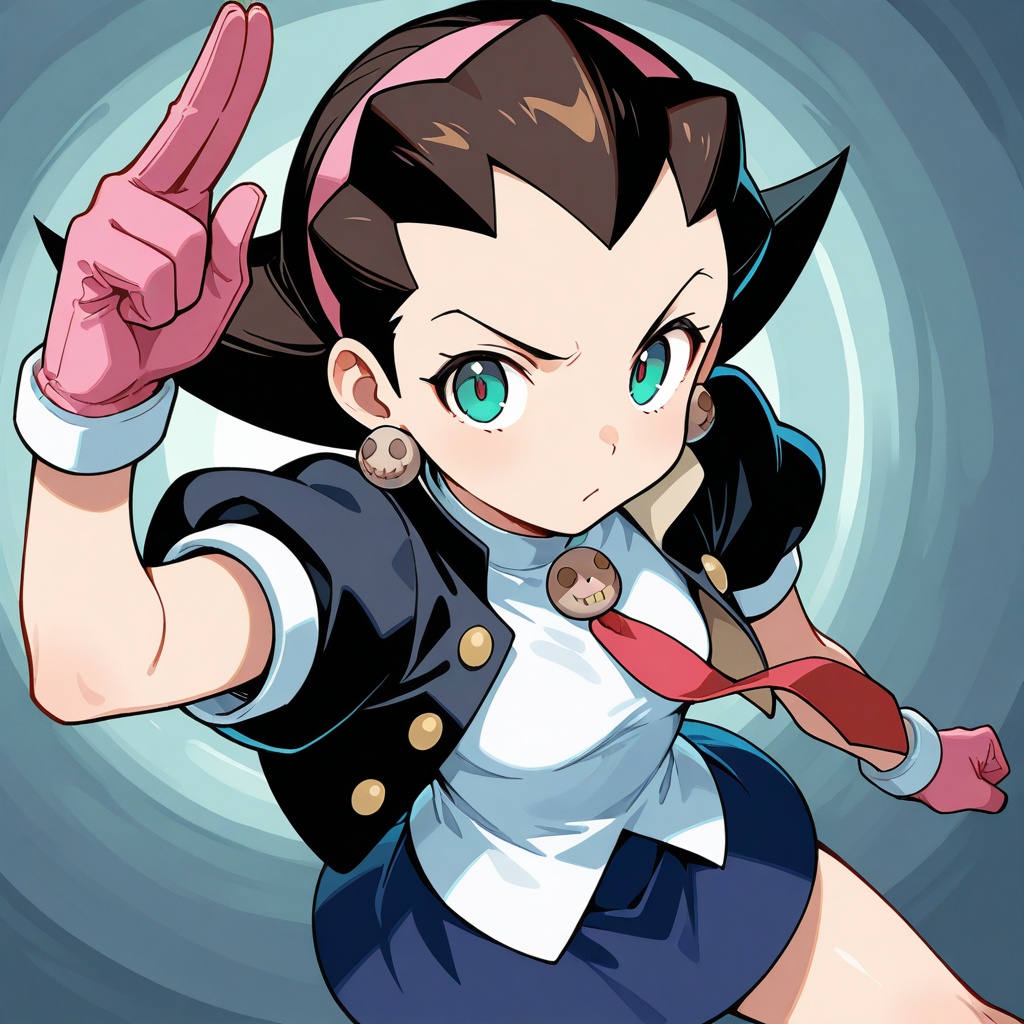 Tron Bonne,  black jacket,  white shirt on Tensor.Art
