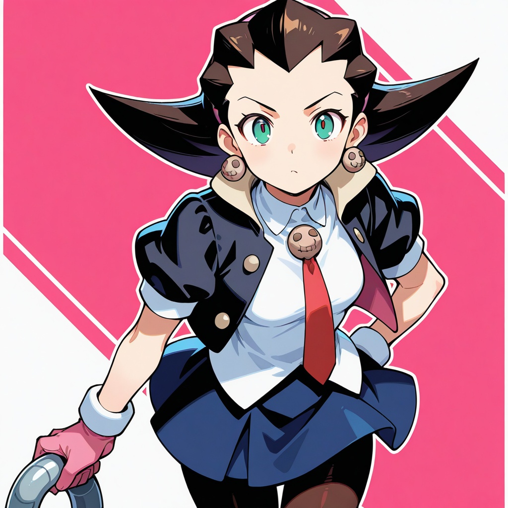 Tron Bonne,  black jacket,  white shirt on Tensor.Art