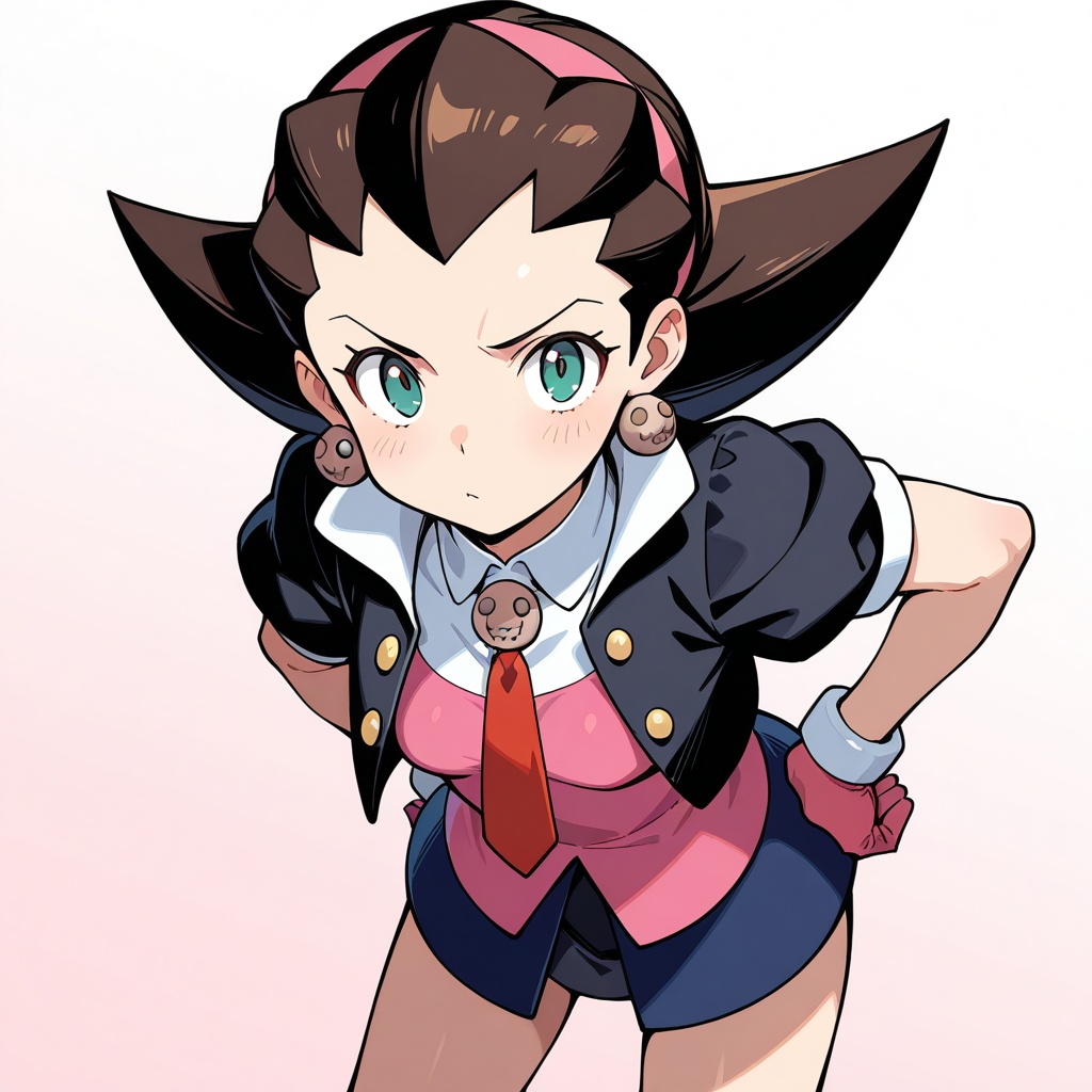 Tron Bonne,  black jacket,  white shirt on Tensor.Art