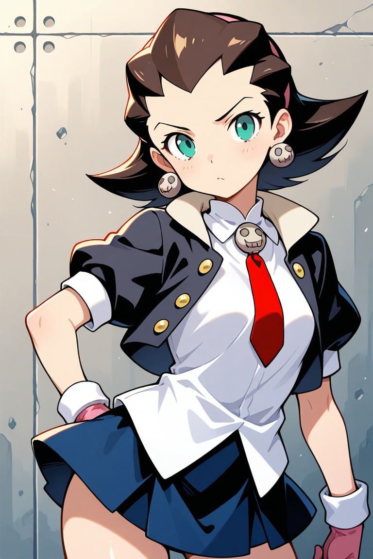 Tron Bonne,  black jacket,  white shirt on Tensor.Art