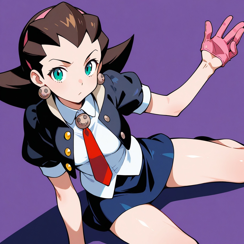 Tron Bonne,  black jacket,  white shirt on Tensor.Art