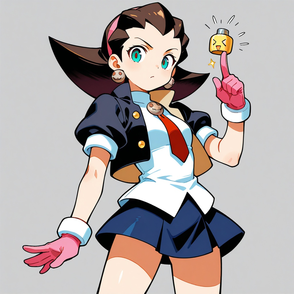 Tron Bonne,  black jacket,  white shirt on Tensor.Art